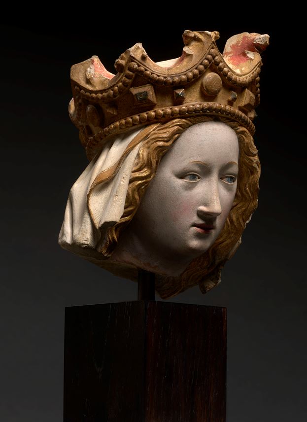Circle of André Beauneveu - Head of the Crowned Virgin | MasterArt